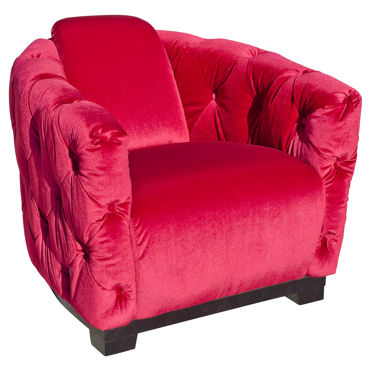 FW1093PK Deep Button Pink Club Chair Deep Button Pink Club Chair