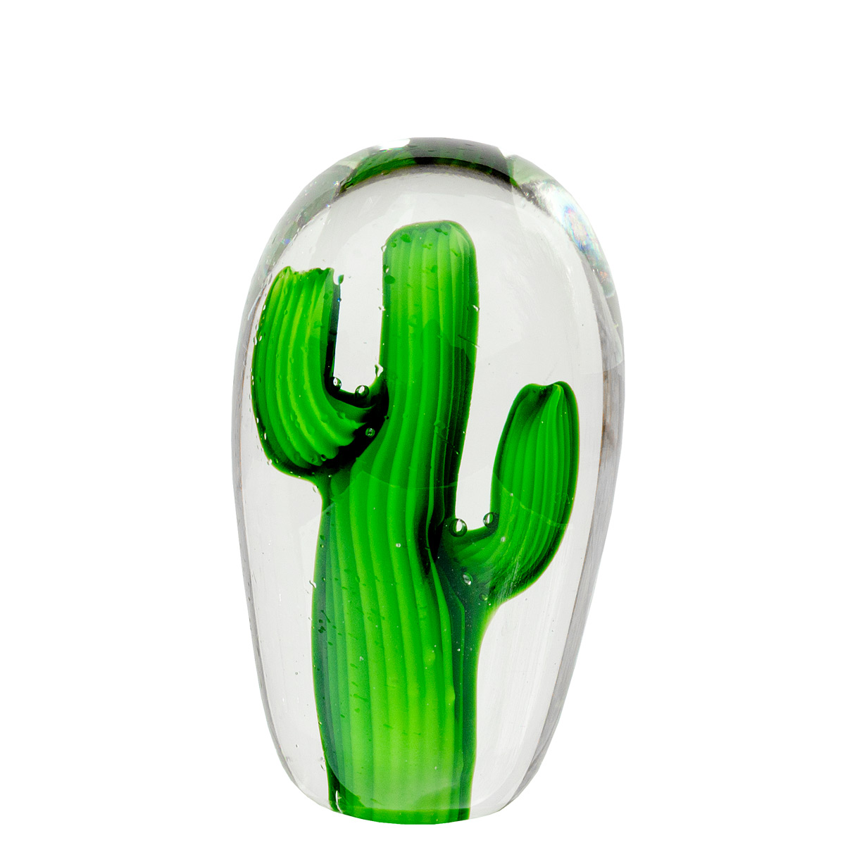 GW68 Small Glass Cactus Small Glass Cactus