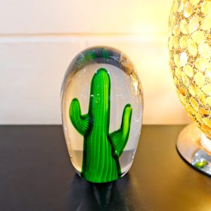 Small Glass Cactus in our Showroom