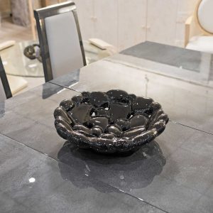 Ceramic Black Bubble Bowl in our Showroom