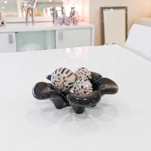 Ceramic Black Clover Dish in our Showroom