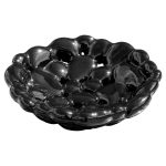 Ceramic Black Bubble Bowl