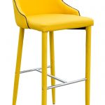 Duncan Bar Stool in Yellow Fabric