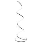 LED Chrome Spiral Floor Lamp