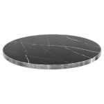 Black Marble Round Table Top
