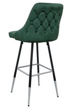 Fiona Green Fabric Bar Stool - Back View
