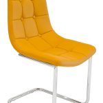Menson Mustard Yellow Dining Chair - Front
