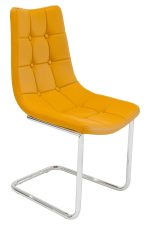 Menson Mustard Yellow Dining Chair - Front