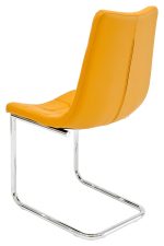 Menson Mustard Yellow Dining Chair - Back