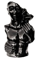 Lovers Torso Bust - Ebony Black Finish