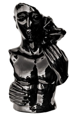 Lovers Torso Bust - Ebony Black Finish