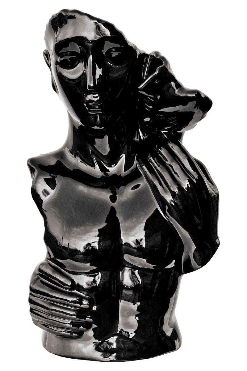 Lovers Torso Bust - Ebony Black Finish
