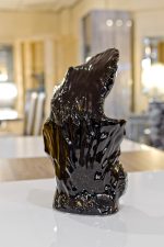 Lovers torso ebony black bust in our showroom - back