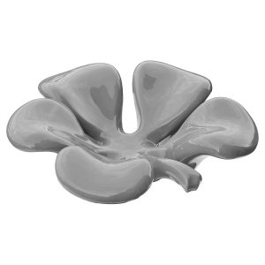 Ceramic Grey Clover Bowl