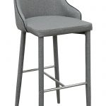Duncan Bar Stool in Grey Fabric