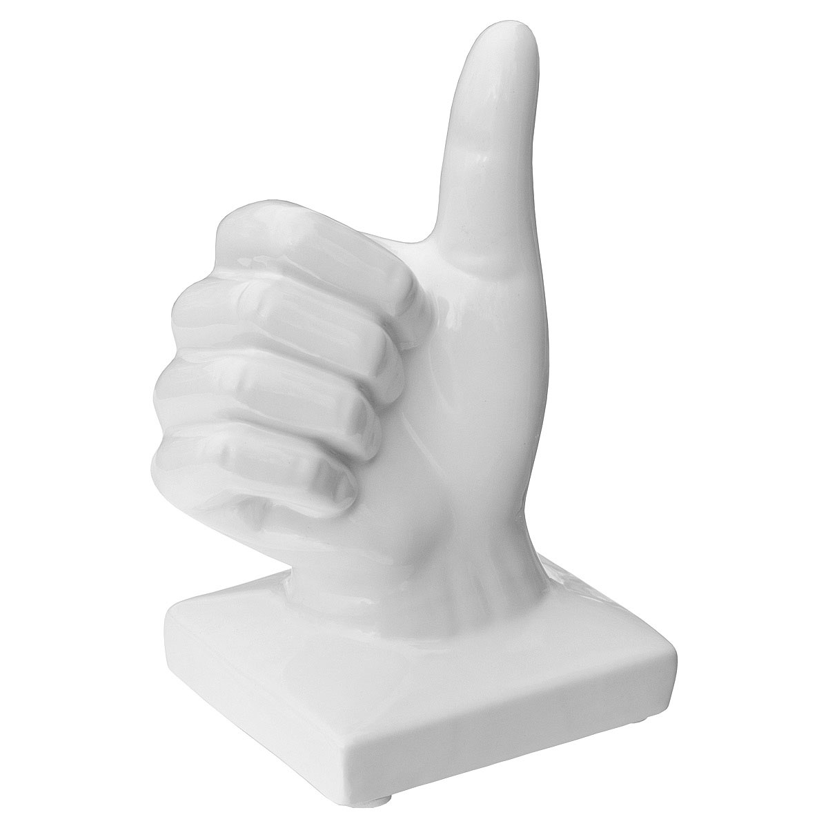 CP121W Ceramic White Hand - Thumbs Up Ceramic White Hand - Thumbs Up