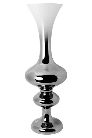 White & Silver Centrepiece Vase