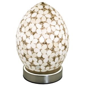 Mini Mosaic Glass Egg Lamp - Opaque