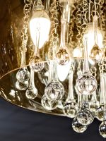 Smoked Shade Chandelier - Shade Detail