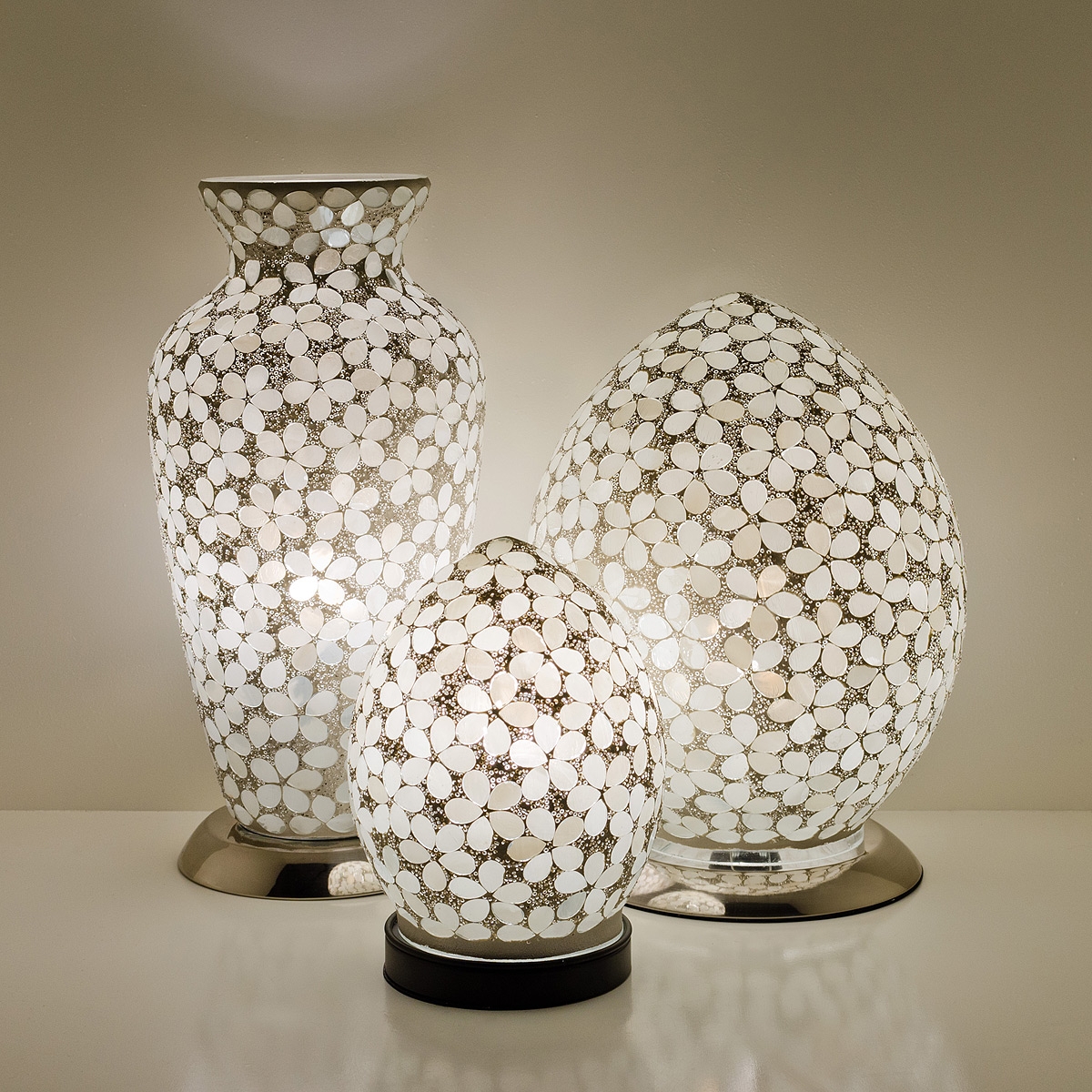Mosaic Glass Lamps - Opaque Together