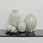 Mosaic Glass Lamps - Opaque Together - Turned Off