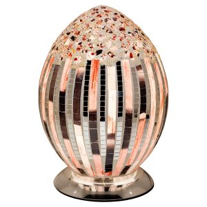 Mosaic Glass Egg Lamp - Art Deco