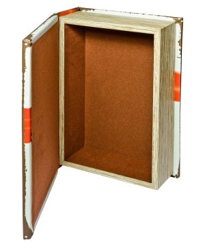 Mirrored Meow Cat Storage Book Box - Open