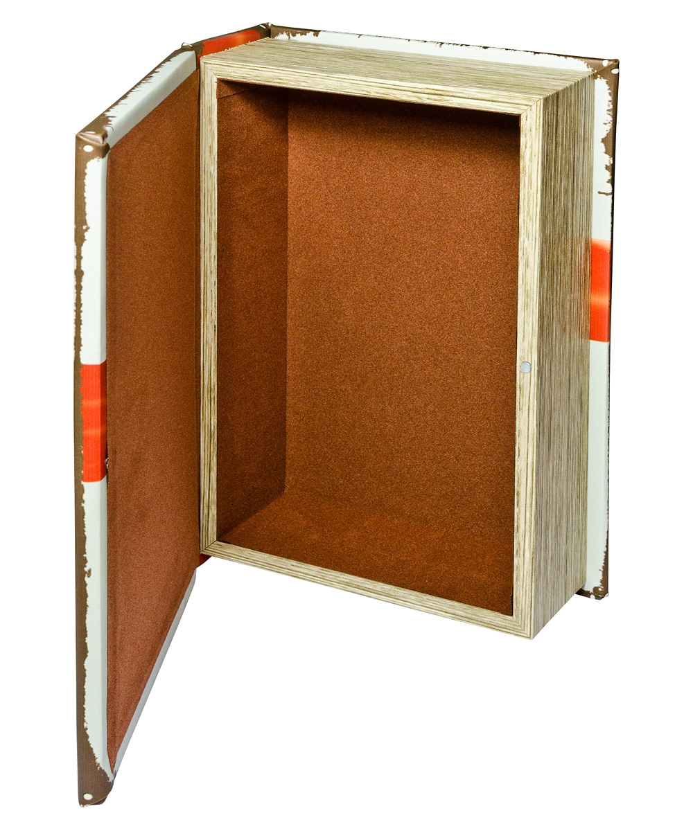 Mirrored Meow Cat Storage Book Box - Open