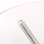 Criss-cross Dining Table - Glass Top