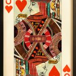 Jack of Hearts Playing Card Collage Wall Art