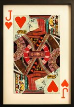 Jack of Hearts Playing Card Collage Wall Art