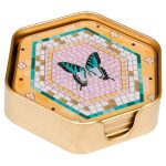 Coasters Hexagonal Butterfly Design - Set of 4