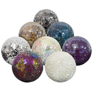 Medium Sized Mosaic Glass Balls