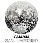 Small Mosaic Glass Ball - Mirrored