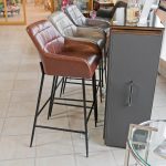 Brown Felicity Bar Stool in our Showroom