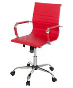 Eames style office chair in red