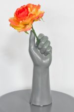Ceramic Grey Hand Sculpture - Image 6