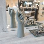 Ceramic Grey Hand Sculpture - Image 2