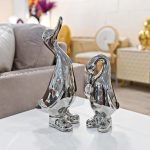 Ceramic Chrome Ducks in our Showroom