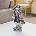 Small Ceramic Chrome Duck in our Showroom