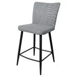 Carter Breakfast Bar Stool - Hounds Tooth
