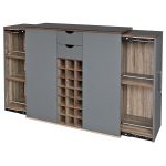 Alabama Extending Grey Breakfast Bar