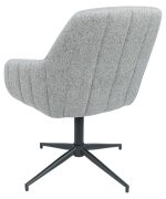 Ashford Grey Swivel Chair - Back