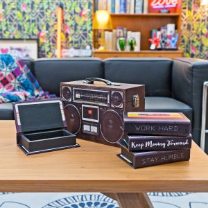 Ghetto Blaster Brown Storage Box Set in our Showroom