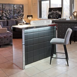 Grey Hollywood Bar Unit inour Showroom