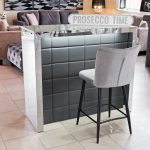 Grey Hollywood Bar Unit inour Showroom Close Up