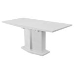 High Gloss White Extending Dining Table