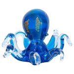 Glass Blue Octopus - Front