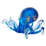 Glass Blue Octopus - Side