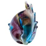 Glass Blue and Purple Seashell